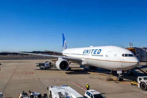 United Airlines on the Tarmac
