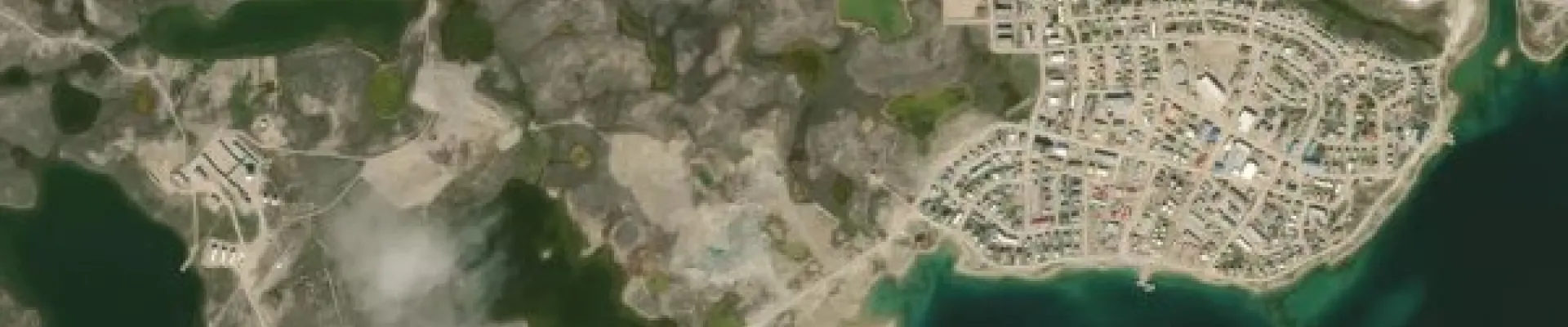 Satellite view of Cambridge Bay, Nunavut
