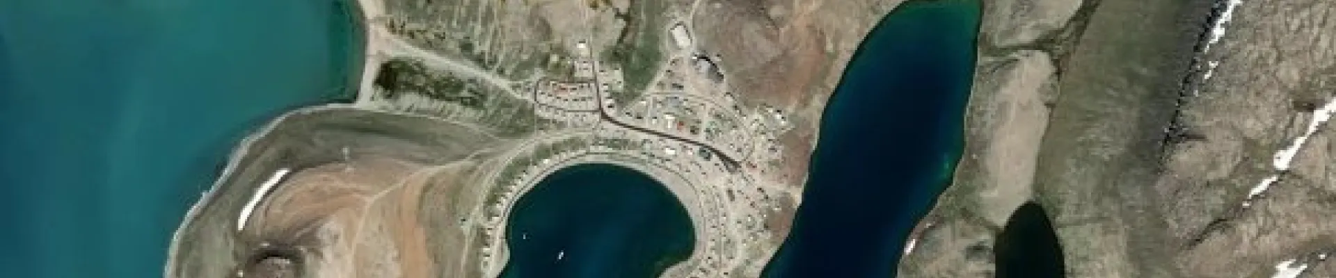 Satellite view of Ulukhaktok, Northwest Territories