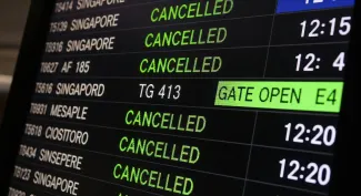 Flight cancelled
