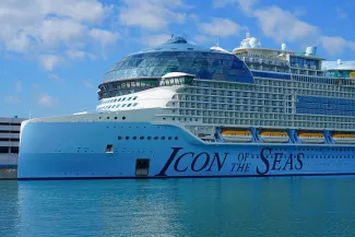 icon of the seas at port