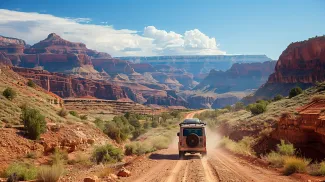National park offroading truck