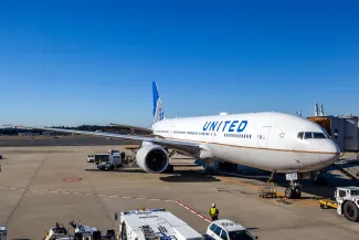 United Airlines on the Tarmac