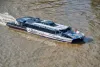 An Uber Thames Clipper ferry boat on the river Thames